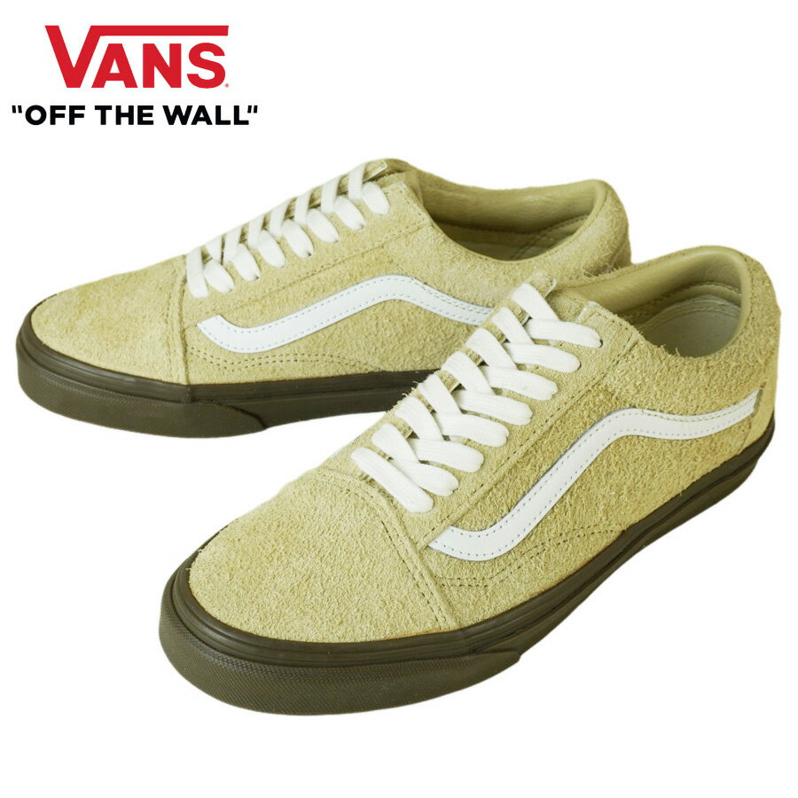 ヴァンズ レザースニーカー メンズ バンズ VANS ヴァンズ【箱無し】OLD SKOOL オールドスクールHAIRY SUEDE KHAKIヘアリー スエード カーキメンズ レディース スニーカー 靴 スケボー sk8ストリート ローカット レザー ベージュ