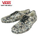 バンズ VANS ヴァンズ【箱無し】メンズ スニーカーAUTHENTICオーセンティック(MOMA)JACKSON POLLOCK (モマ)ジャクソン ポロック美術館 絵画 コラボレーション ペイント 印象派 ローカット 靴