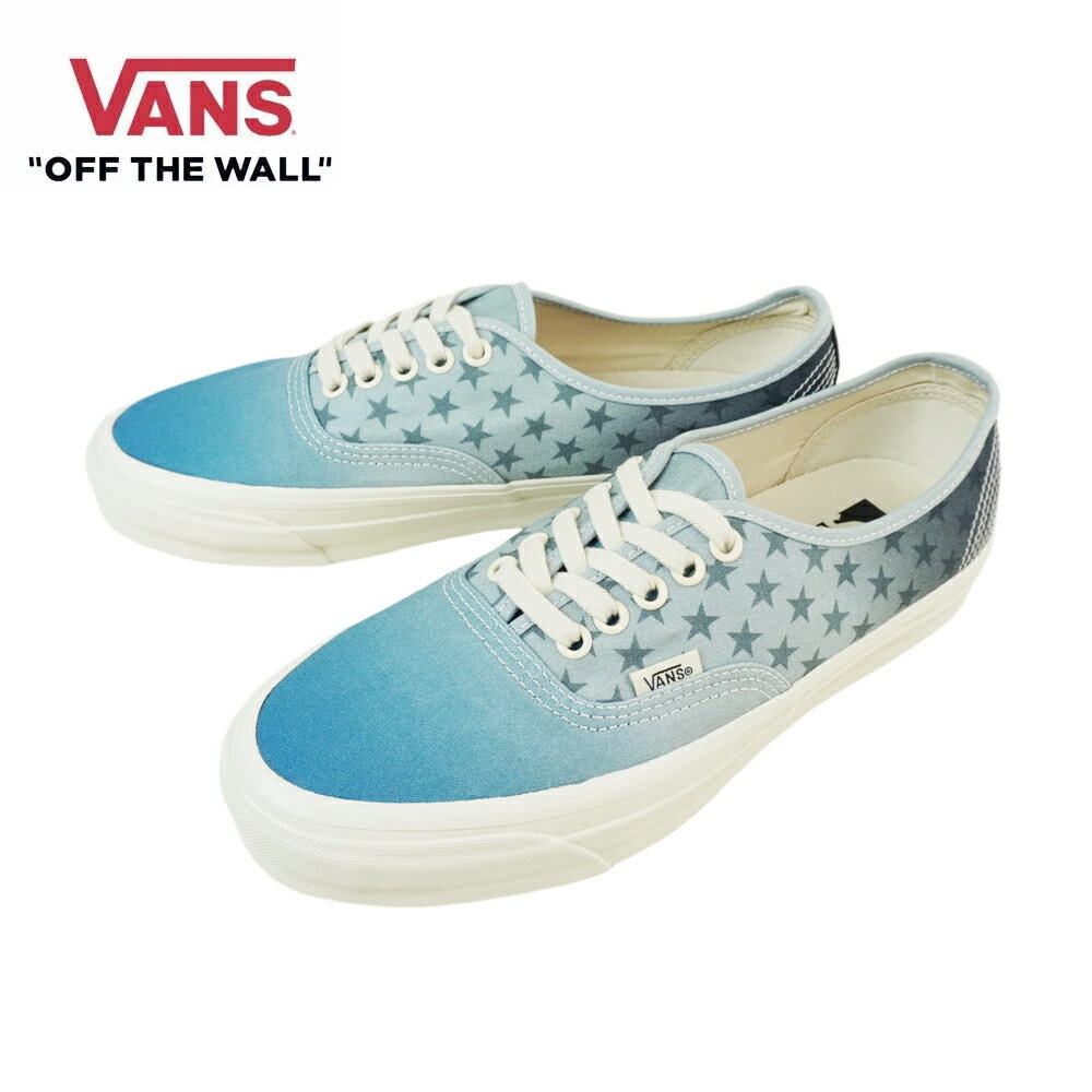 VANS スニーカーVANS ヴァンズ バンズオーセンティック44 LX AUTHENTIC 44 LXECHOES PURITAN GREY ピューリタン グレーブルー ネイビー 星条旗 灰色 アメリカ グラデ ヴィンテージメンズ レディース スニーカー 靴