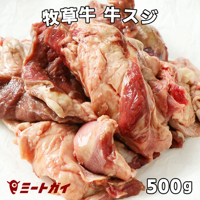 牛スジ 牛筋肉 500g入り おでんや牛スジカレー・スジ煮込料理に グラスフェッドビーフ/牧草牛 -B121