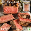 ステーキ肉　ステーキお試しセット (リブアイステーキ3枚とステーキスパイス）初めてのお客様への一押し！-SET820