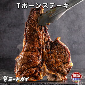 ステーキ肉　USDAチョイスアメリカ産Tボーンステーキ　US産骨付き牛肉　-USB450