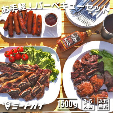 お手軽！バーベキューセット！　約1.5kg（BBQセット)お得さ福袋級！/バーベキューセット　肉　BBQ食材　アウトドア　キャンプ -SET099