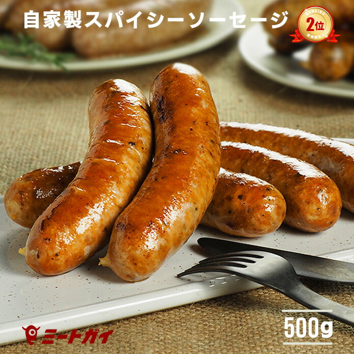 手作り生ソーセージ (スパイシー) 大5本 ソーセージ BBQ バーベキュー★肉フェスで27,000本売れの大人気商品★ -S001