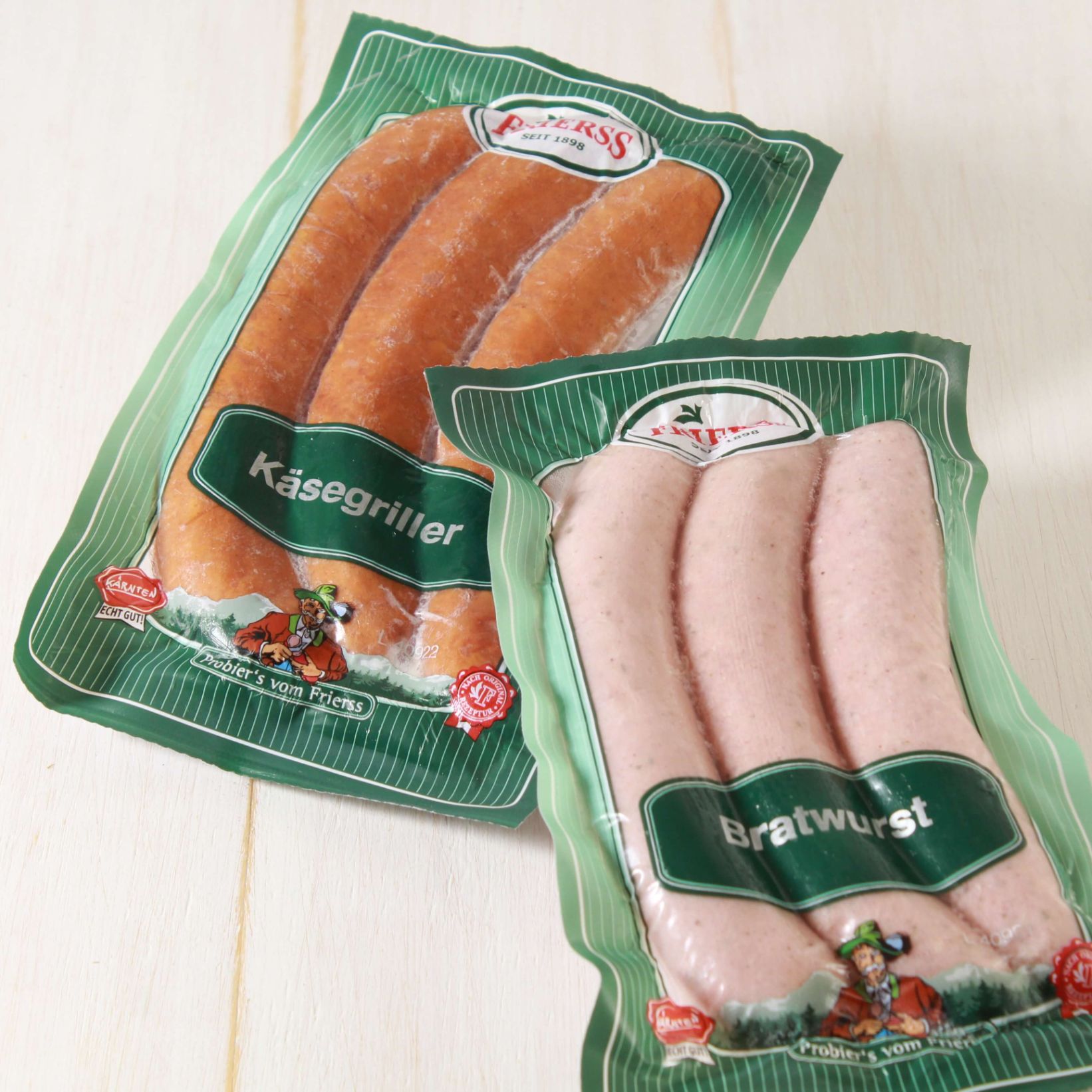 ヨーロッパ本場の味！ビッグサイズ　ソーセージとチーズ入りソーセージの食べ比べセット（2x3本入り）Bratwurst and Cheese-in Sausage Trial Set SKU806