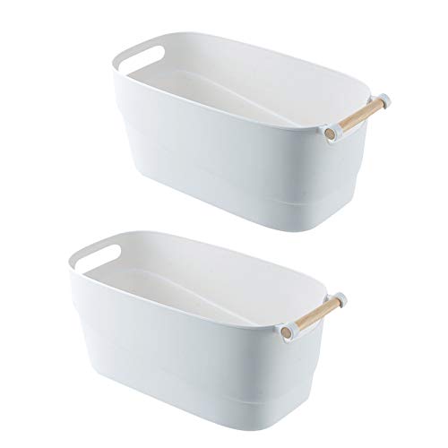 収納ボックス収納ケース ポリプロピレン 収納バスケット 収納カゴ 取っ手付き プラスチック 小物入れバ..