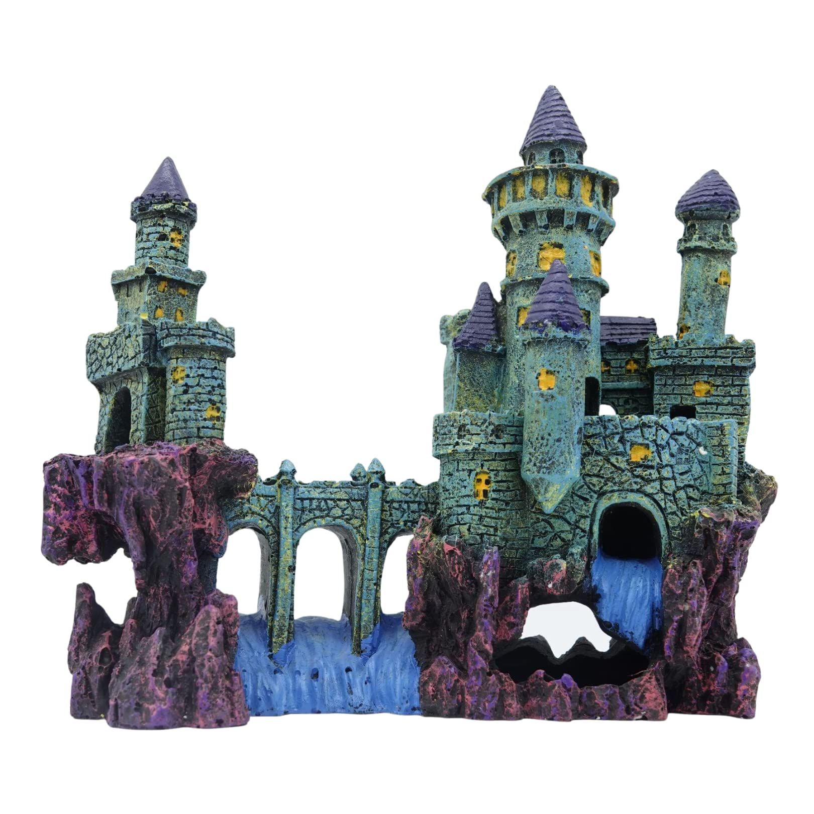アクアリウム 水槽 オブジェ 城 キャッスル 隠れ家 シェルター おしゃれ 模型 置物 オーナメント