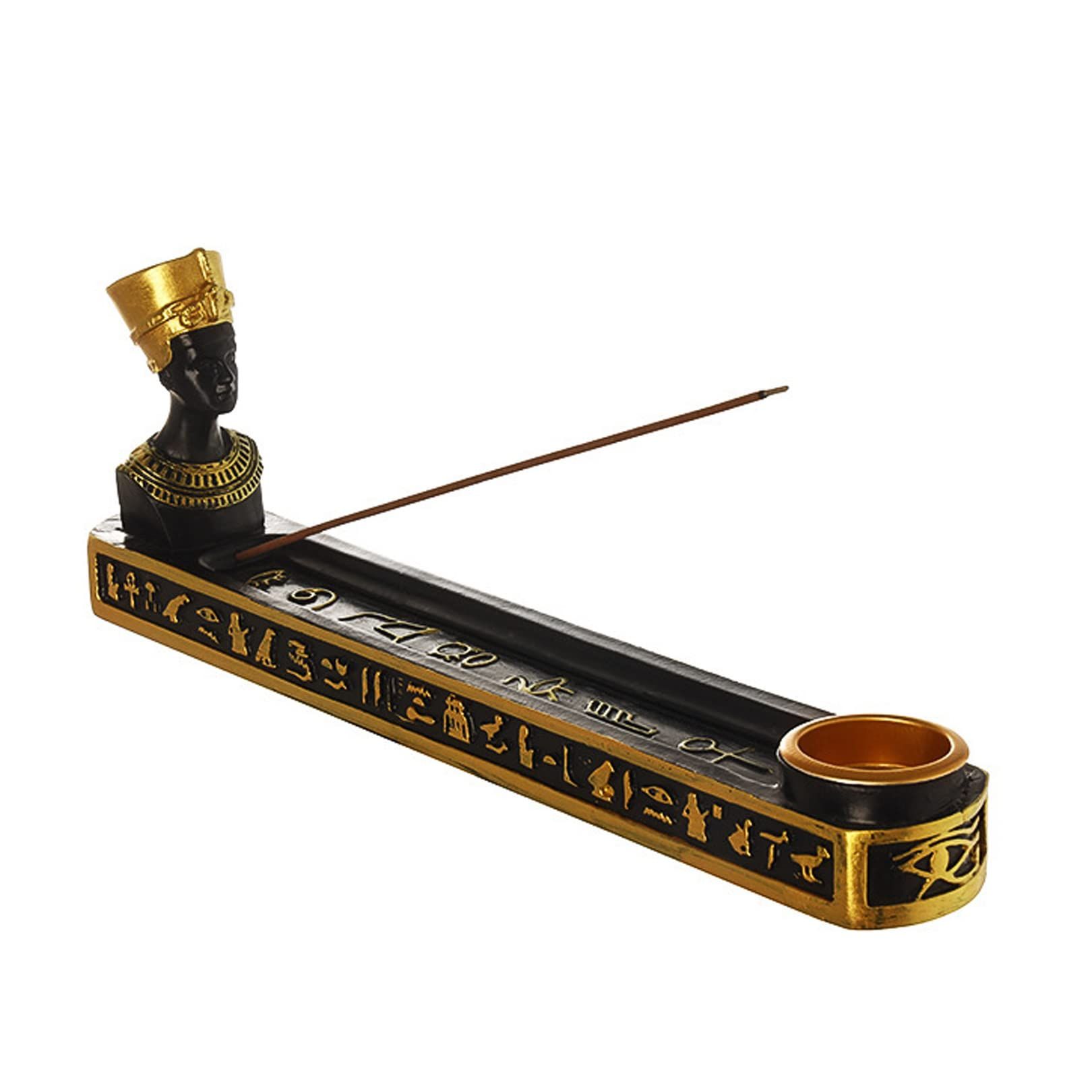 お香立て スティック型 コーン型 インテリア エジプト神 インセンスホルダー 線香 (神官)
