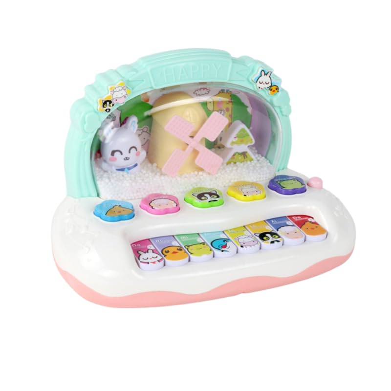 多機能 おもちゃ ピアノ おもちゃ 子供 4in1 音と光 トイピアノ もぐらたたき 光る 早押しボダン 電動 知育玩具 おもちゃ 8曲の音楽 楽器玩具 鍵盤楽器 早期開発 指先訓練 聴覚発達 モンテッソーリ 玩具 6ヶ月以上 乳幼児 携帯便利 誕生日