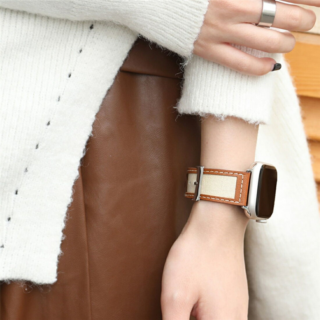 アップルウォッチベルト 本革 おしゃれ 帆布 38mm 40mm 42mm 44mm 41mm 45mm 46mm Ultra 49mm apple watch 腕時計ベルト メッシュ 装着簡単 おしゃれ 長さ調整可 防汗 速乾 耐衝撃 ビジネス series 11 10 9 8 7 6 5 4 3 2 1 SE Apple watch バンド レディース バンド交換 2