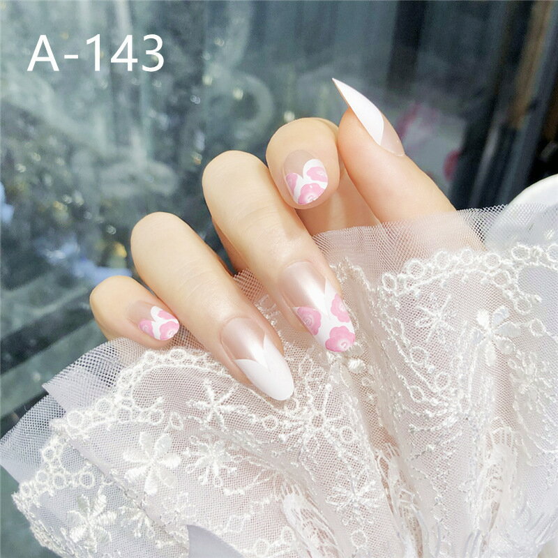 Rakuten - 送料無料　デザインネイルチップ つけ爪 お得な24枚SET セット　ネイルアート デコネイル 成人式　結婚式　披露宴　ネイルチップ　ネイルパーツ j-210227-a-143