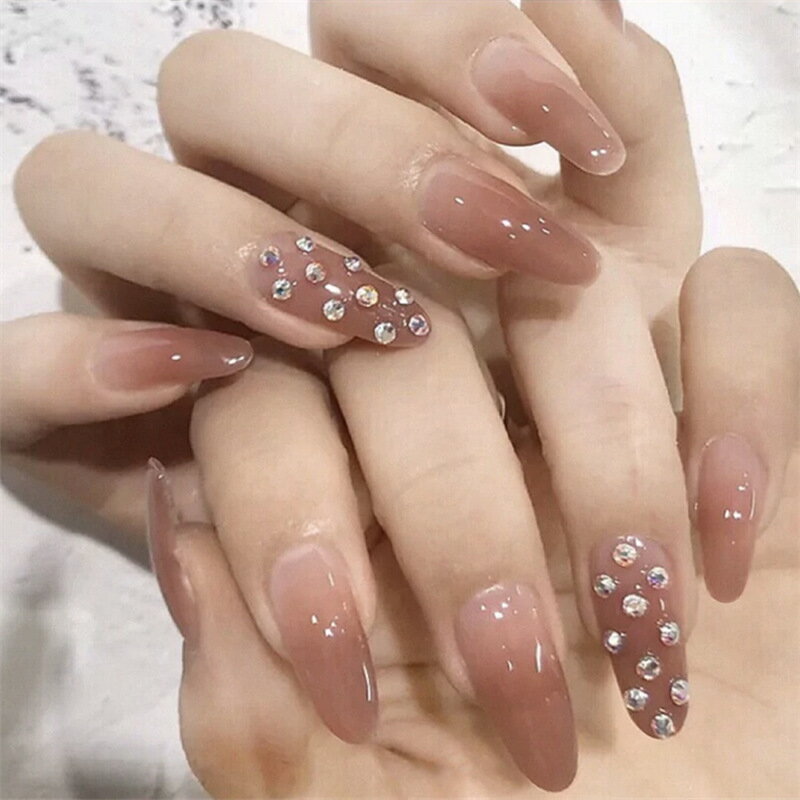 送料無料　デザインネイルチップ つけ爪 お得な24枚SET セット　ネイルアート デコネイル 成人式　結婚式　披露宴　ネイルチップ　ネイルパーツ j-210307-472
