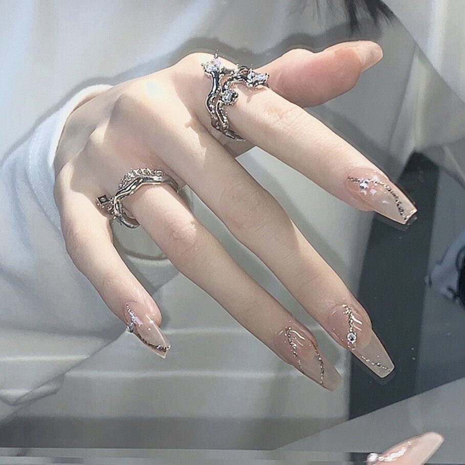 送料無料 デザインネイルチップ つけ爪 お得な24枚SET セット ネイルアート デコネイル 成人式 結婚式 披露宴 ネイルチップ ネイルパーツ j-220316-z-212