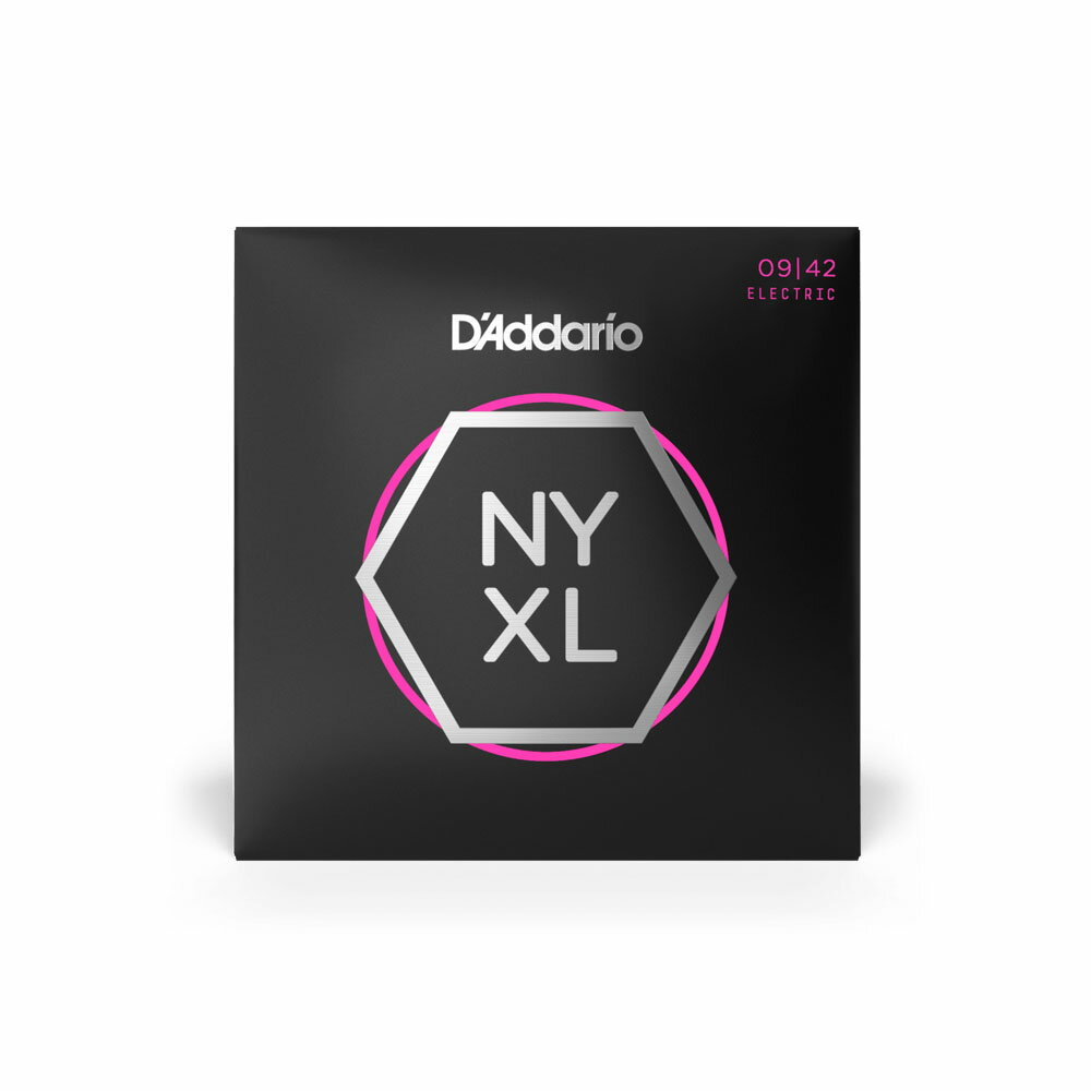 商品情報メーカー名D'addario（ダダリオ）注意事項モニター発色の具合により、実物とは色合いが異なる場合がございます。D'Addario NYXL0942 Nickel Wound Super Light エレキギター弦 ダダリオ D'Addario NYXL0942 は、柔軟性を最大限に生かしたスーパーライトゲージのエレキギター弦！ NYXLシリーズは、これまで市場に出たどの弦よりもチョーキング強度が向上、大音量かつチューニング安定性の優れた弦です。ニューヨー クに拠点を置くD'Addario社によって考案、開発、製造されたこの新しい弦は、芯線とプレーン弦に破断強度に優れた高炭 素スチール(HCS)を採用、プレイヤーにこれまでにないレベルの演奏性、安心感、パワーを提供するものとなっています。新しく考案された伸線工程と革新 的なワイヤーより合わせ(fusion twist)工程により、従来の弦よりも強度がアップ、チューニングの安定性は 131%向上しました。配合が見直されたニッケルメッキ製の巻き弦を使用、高い磁気性によるアウトプット増で中域が強調され、存在感のあるクランチの効いたサウンドになっています。E：0.090B：0.110G：0.160D：0.240A：0.320E：0.420 2