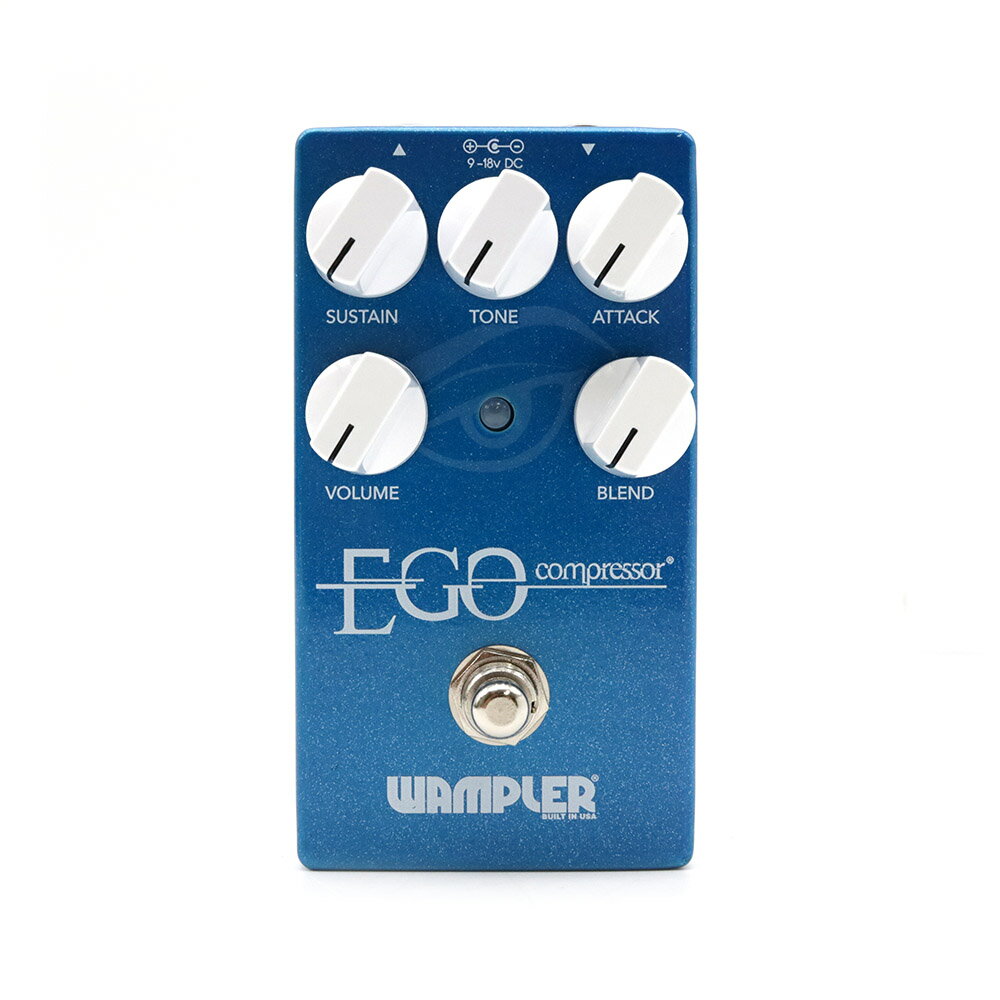 商品情報メーカー名Wampler（ワンプラー）注意事項モニター発色の具合により、実物とは色合いが異なる場合がございます。Wampler Ego Compressor コンプレッサー コンパクトエフェクター ワンプラー コンプレッサーペダルの新たなデファクトスタンダートとなる、Wampler Ego Compressor！ Wampler Ego Compressor は、ハイエンドコンプの中では人気のモデルとなります。コンプレッサーペダル は各社色々な物がリリースされてますが、筐体自体の使いやすさ、ハイエンドクラスのペダルでも手の届きやすい価格帯、トランスペアレント性能に優れている(サウンドに色付けが少ない)という面で、国内・外で人気のあるコンプレッサーとなります。Timmy オーバードライブやZen Driveなどの歪みペダルに代表されるトランペアレント性が重要視される様になり、この Egoコンプも 透明感がありクリアなサウンドが特徴です。そのサウンドは驚く程ナチュラルでヴィンテージ チューブアンプの様なコンプレッションが特徴となり、生産段階で「ダイナミックスを保ちペダルがトーンに対してまったく色付けをしないようにすること」というコンセプトを貫いた結果がサウンドに出ております。良い素材を使っただけで100%良い音になる事はありませんが、そこにはWamplerの技術力が追加されています。その証明として、Wampler Ego Compressor はアメリカでコンプレッサーペダルの業界標準として認識されているスタンダードなコンプレッサーペダルとなっており、そのトーンはスタジオクラスのコンプ感の品質です！ 2