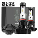 【5月1日限定 P5倍＆11 OFFクーポン】LED フォグランプ ヘッドライト HB3/9005 HB4/9006 2個 6500k 8000LM 12V/24V車兼用 ファンレス ハロゲンフィラメント 車検対応 カットラインOK ledバルブ LEDハイビームバルブ 白 hb3 フォグ hb4