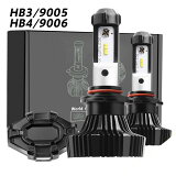 LED ե إåɥ饤 HB3/9005 HB4/9006 2 6500k 8000LM 12V/24Vַ ե쥹 ϥե ָб åȥ饤OK ledХ LEDϥӡХ  hb3 ե hb4