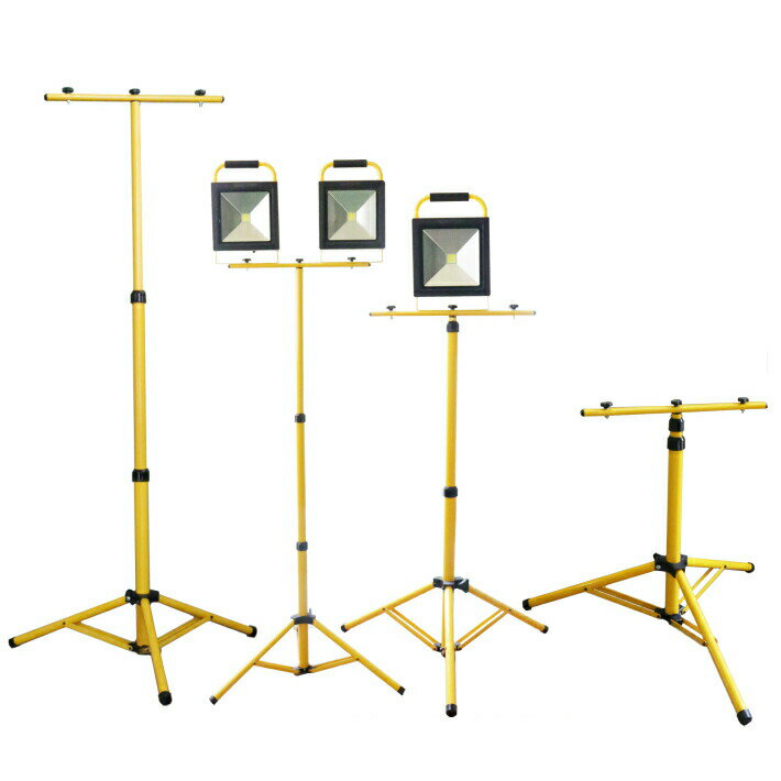 【ポイント10倍+最大2000円OFFクーポン】ライトスタンド 投光器 釣り 集魚灯 スタンド 三脚スタンド 作業灯スタンド 充電式 工事 花火 イベント LED投光器用 携帯式 2台タイプ LED作業灯 屋外 アウトドア LEDライト作業灯 アウトドア キャンプ