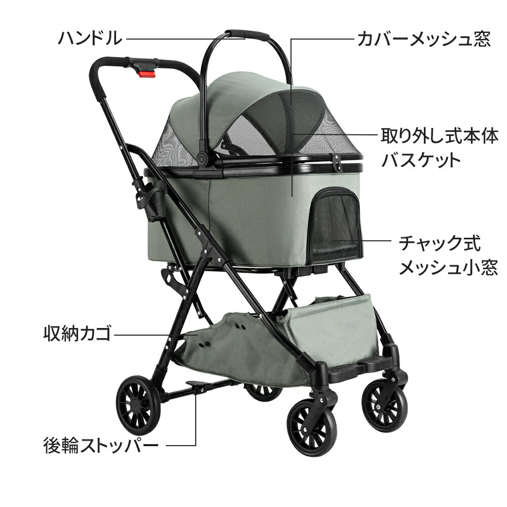 【4月20日限定!ポイント10倍】ペットカート...の紹介画像3