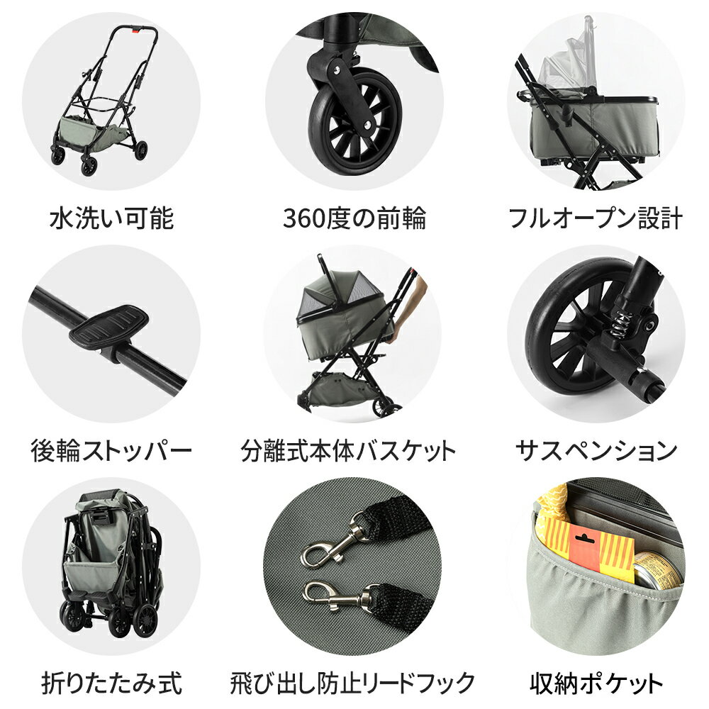 【4月20日限定!ポイント10倍】ペットカート...の紹介画像2