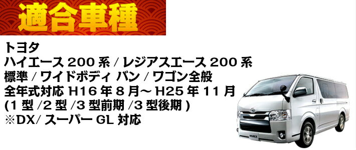 【5月9日20時～P5倍&最大2000OFFクーポン】トヨタ ハイエース 200系（スーパーGL/ワゴンGL) LEDルームランプ 白色 8点セット レジアスエース200系 ハイエース200系 標準 ワイドボディ バン ワゴン H16?8～H25?11 1型/2型/3型前期/3型後期 FLUXLED