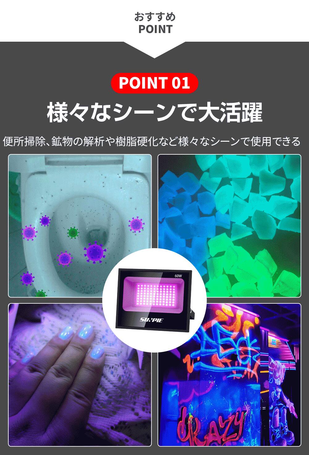 ��3��4��20����P5�ܡ�����2000�ߥ����ݥ� �ۥ֥�å��饤�� led 60W ���ϻ糰���֥�å��饤�� �糰��uv�֥�å��饤�� �糰���饤�� �糰������� uv�饤�� led����� ������ IP66�ɿ�180���ž 1.8������ PSEŬ�� ������� Ź������