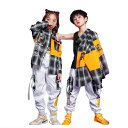 【激安販売中】セットアップ ジャケット 韓国 チェック柄 キッズダンス衣装 男の子 子供服 ダンス 衣装 ヒップホップ キッズ ステージ衣装 演出服 キッズダン...