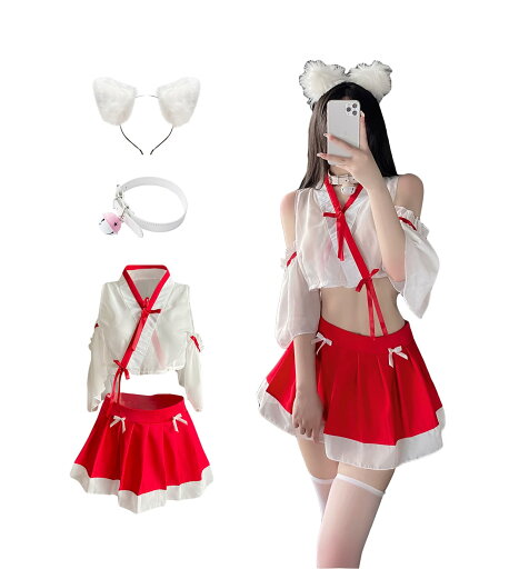 【激安販売中】巫女 コスプレ セクシー エッチ(狐耳+ベルの首輪+巫女服) キツネの妖精 神社 和装 着物 和服 正月 可愛い かわいい cosplay costume halloween ハロウィン クリスマス 学園祭 文化祭 女装 人気 コスプレ 【激安販売中】巫女 コスプレ セクシー エッチ(狐耳+ベルの首輪+巫女服) キツネの妖精 神社 和装 着物 和服 正月 可愛い かわいい cosplay costume halloween ハロウィン クリスマス 学園祭 文化祭 女装 人気 コスプレ