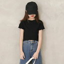 【50%OFFクーポン】Tシャツ トップス 親子 お揃い ミニ丈 韓国子供服 おしゃれ 子ども服 ママ ゆったり カジュアル 可愛い ジュニア服 通学 卒園式/入学式/パーティ ブラック コットン 夏 女の子 半袖 丸襟(4)