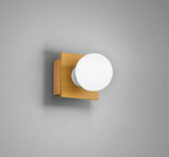 ブラケットライト 洋風 屋内用 天井取付可 昼白色(5000K) ※工事必要壁付け 廊下 階段 トイレ シンプル 木製 ナチュラル 球体