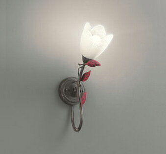 ブラケットライト 洋風 屋内用 電球色(2700K) ※工事必要壁付け 廊下 トイレ 装飾 花 シック アンティーク レトロ ガラス