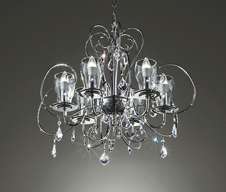 シャンデリア 北欧 ※重量に注意 指定の角度まで傾斜天井可 電球色(2700K) 調光可(別売調光器対応)