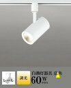 スポットライト ブラケットライト 壁面取付可 屋内用 工事orダクト 広角 白熱灯60W相当 電球色(2700K) 調光可(別売調光器対応)