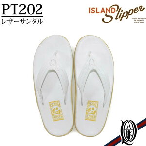 【正規取扱店】ISLAND SLIPPER PT202 WHITE ホワイト レザーサンダル トング アイランドスリッパー クラッシック メンズ レディース