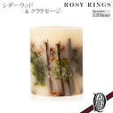 yK戵XzROSY RINGS {^jJLh g[Eh V_[Ebh & NZ[W ([W[OX BOTANICAL CANDLES TALL ROUND)