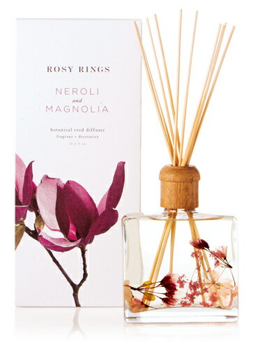 【正規取扱店】ROSY RINGS ボタニカルリードディフューザー ネロリ&マグノリア(ロージーリングス BOTANICAL REED DIFFUSERS)