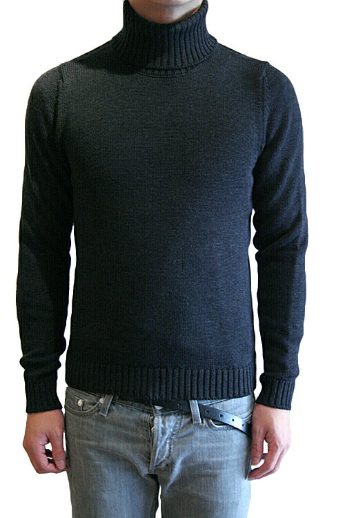 【正規取扱店】ZANONE DV-MAN SWEATERS TURTLE NECK C.GREY Z0006 タートルネック ハイネック ニット(ザノーネ)