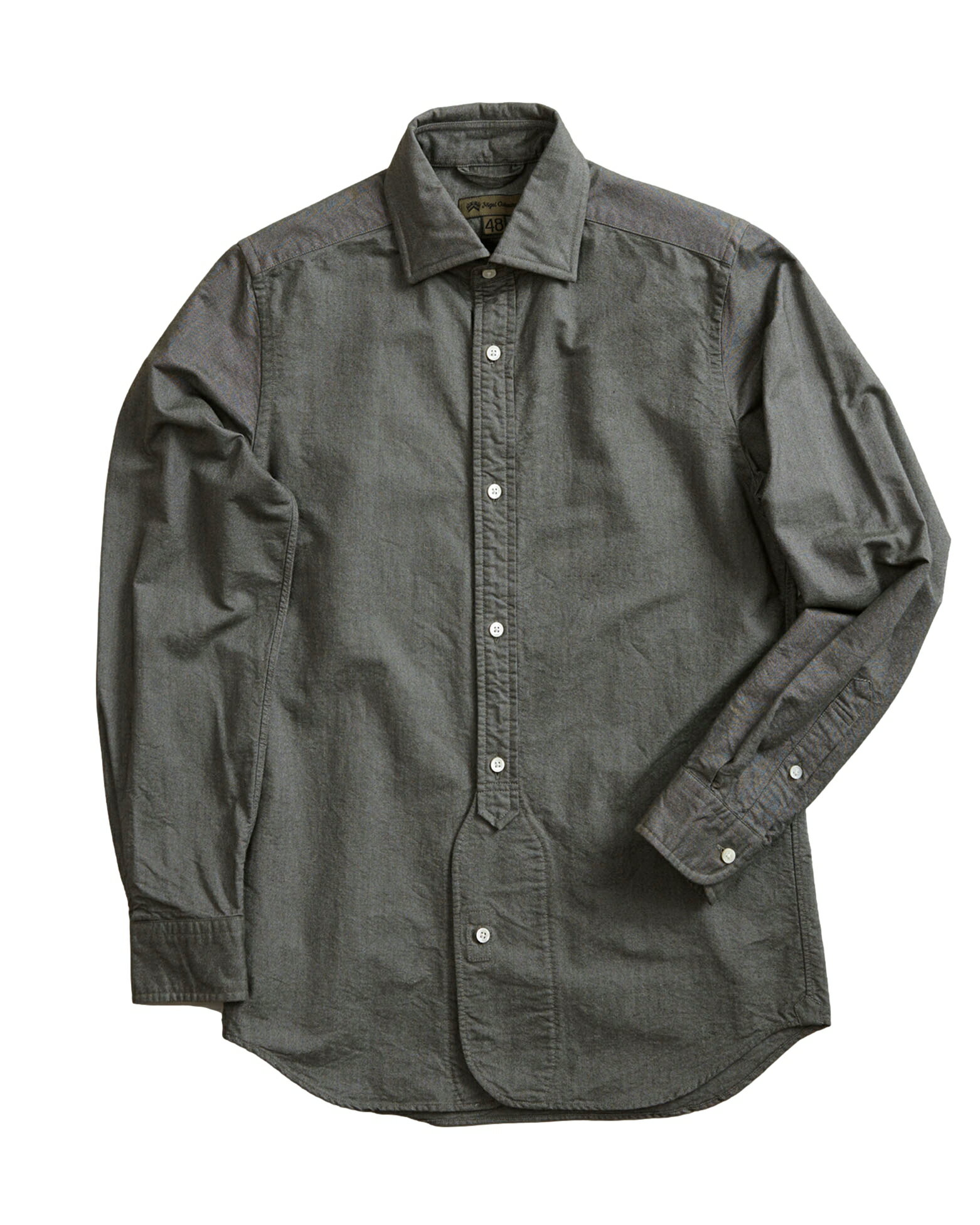 NIGEL CABOURN BRITISH OFFICERS SHIRT 191 DARK GREEN (ナイジェルケーボン)