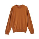 JOHN SMEDLEY EMMETT メンズ 30G 長袖 クルーネックニット GINGER