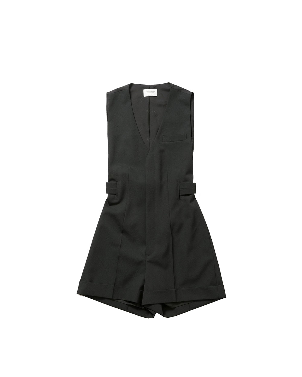 【正規取扱店】beautiful people logo gabardine vest rompers ビューティフルピープル