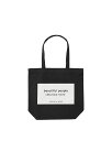 【正規取扱店】beautiful people SDGs name tag tote bag black ビューティフルピープル