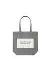 【正規取扱店】beautiful people SDGs name tag tote bag gray ビューティフルピープル