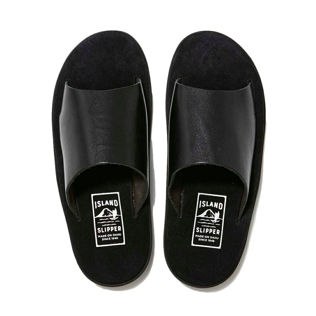 【正規取扱店】ISLAND SLIPPER アイランドスリッパー PBS705 シャワーサンダル スエード×スムース BLACK