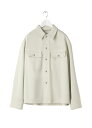 yK戵XzLEMAIRE TRUCKER OVERSHIRT LIGHT SAGE([)