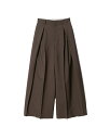 【正規取扱店】beautiful people tropical wool mohair three tuck widepants brown (ビューティフル...