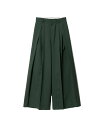 【正規取扱店】beautiful people tropical wool mohair three tuck widepants green (ビューティフル...