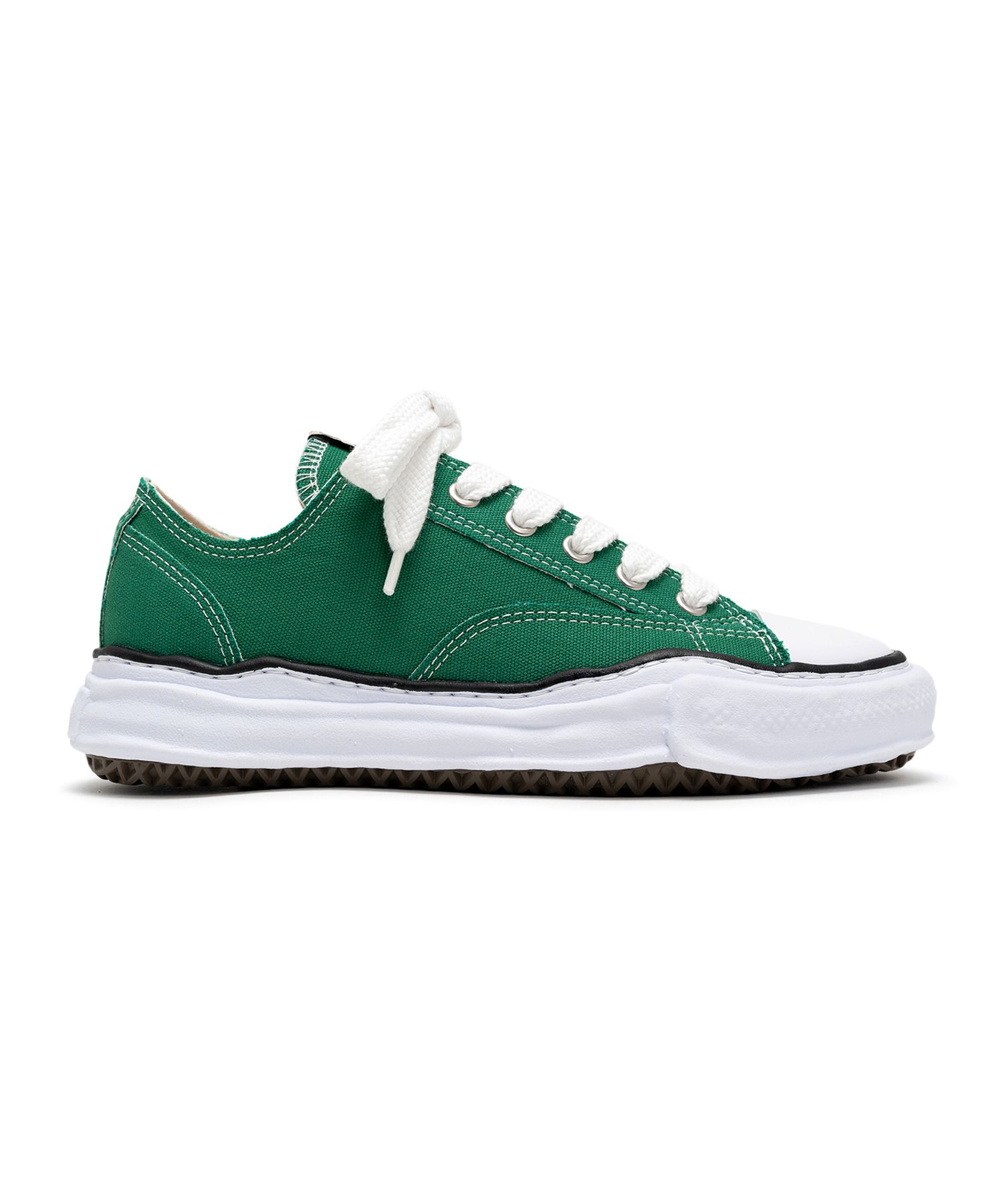 Rakuten - 【正規取扱店】Maison MIHARA YASUHIRO スニーカー PETERSON OG Sole Canvas Low-top Sneaker CL GREEN(メゾン ミハラヤスヒロ)