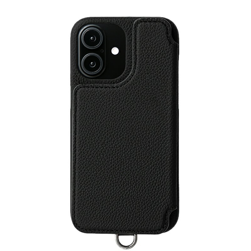 Rakuten - 【正規取扱店】DEMIU POCHE FLAT iPhone16 BLACK 携帯ケース(デミュウ)