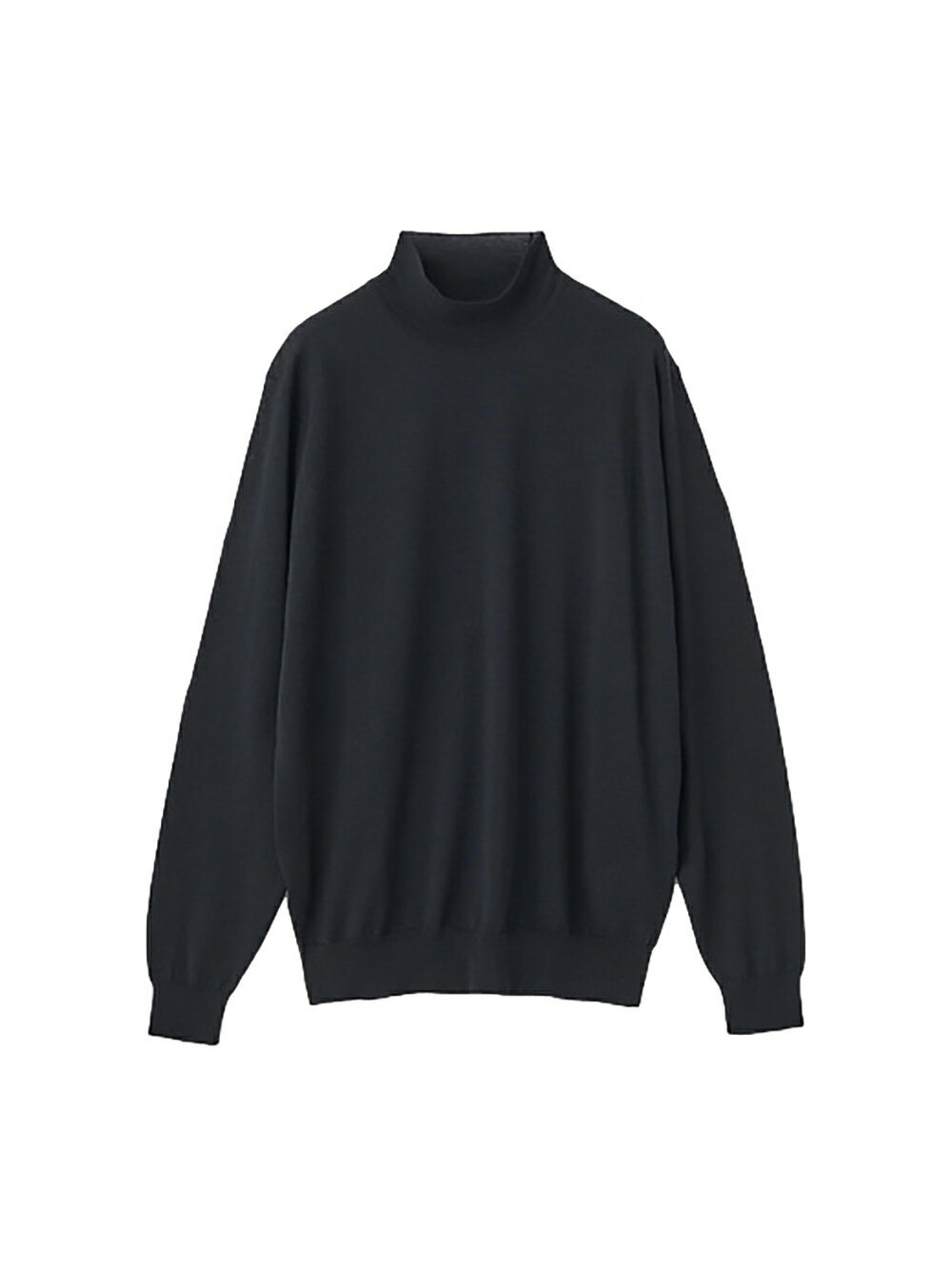 Rakuten - 【正規取扱店】JOHN SMEDLEY A4802 シングルモックネック長袖ニットプルオーバー 30G MODERN FIT BLACK(ジョンスメドレー)