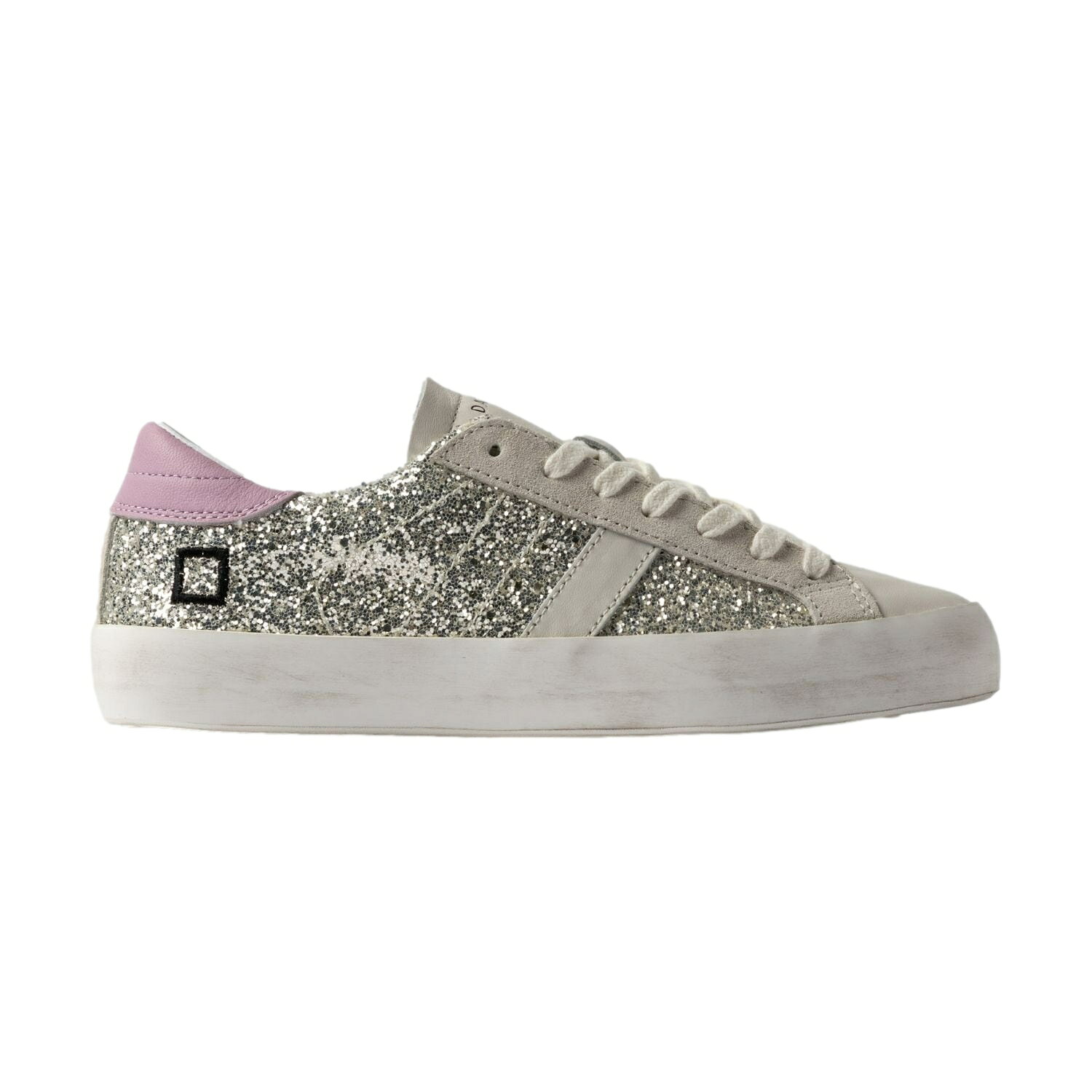 Rakuten - 【正規取扱店】D.A.T.E. レディーススニーカー HILL LOW GLITTER PLATINUM HL-GL-PL (デイト)